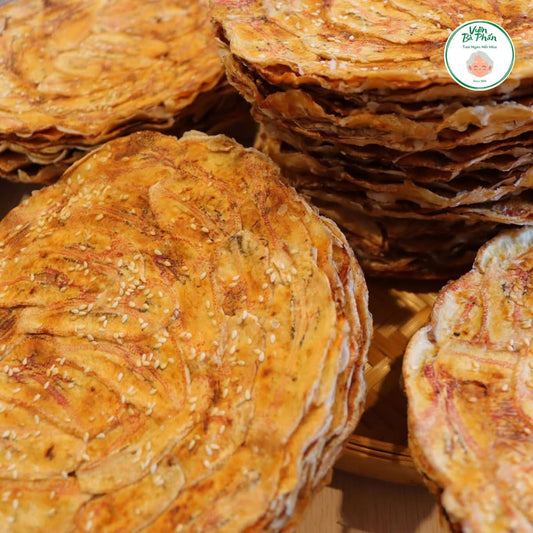 Bánh tráng chuối nướng