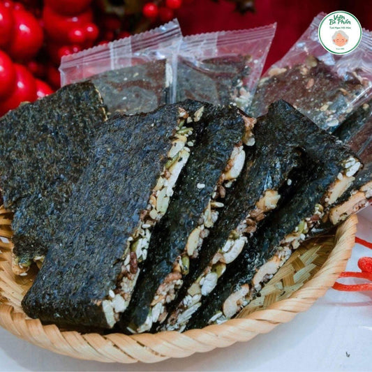 Bánh rong biển kẹp hạt