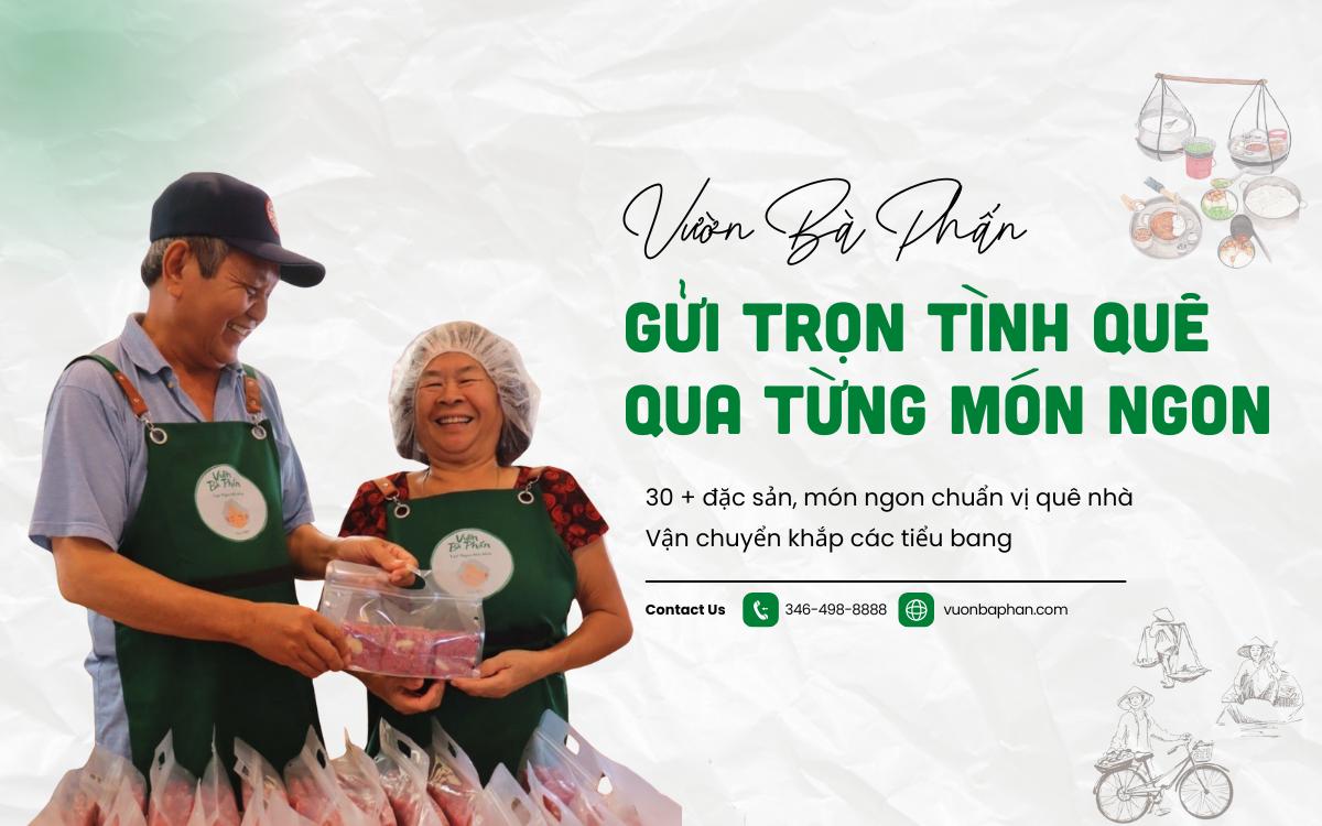Vườn Bà Phấn – gửi trọn tình quê qua từng món ngon